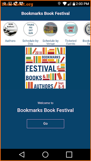 Bookmarks Book Festival screenshot