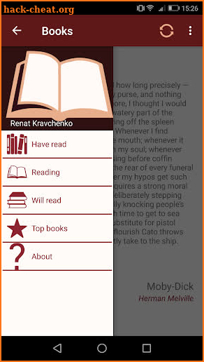 Books I've read screenshot