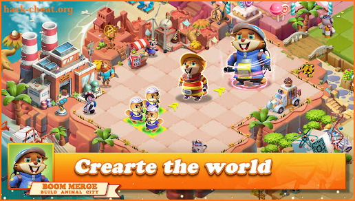 Boom Merge : Build Animal City screenshot