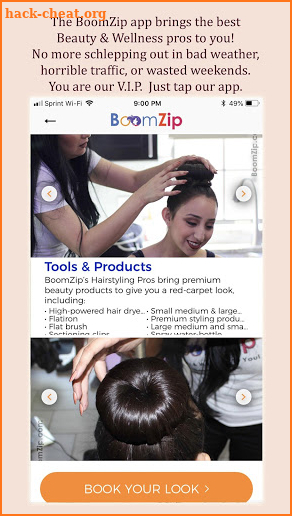 BoomZip Beauty & Wellness TO YOU, IN YOUR HOME screenshot