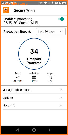 Boost Mobile Secure WiFi screenshot