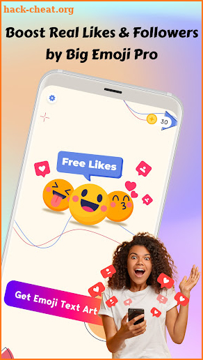 Boost Real Likes & Followers by Big Emoji Pro screenshot