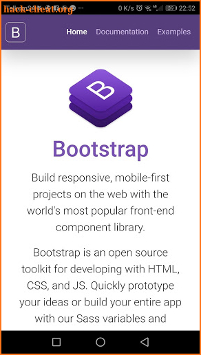 Bootstrap 4 screenshot