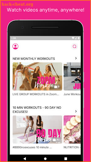 Booty Bands & Barbells App screenshot