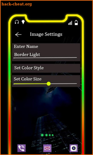 Border Light Mobile Theme 2020 screenshot