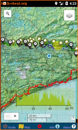 Border Route Trail - Offline Hiking Map with GPS! screenshot