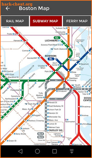 Boston Metro Transit Tracker screenshot