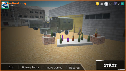 BOTTLE SHOOTING RANGE – ACCURACY TRAINING screenshot