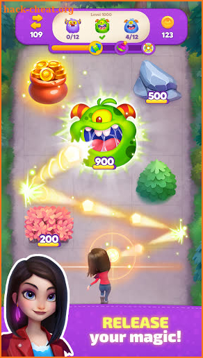 Bounceville Stories: Bubble Pop & Witch-Blast Game screenshot