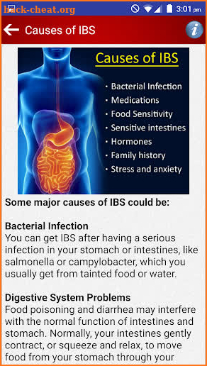 Bowel Stomach Pain & IBS Diet stomach indigestion screenshot