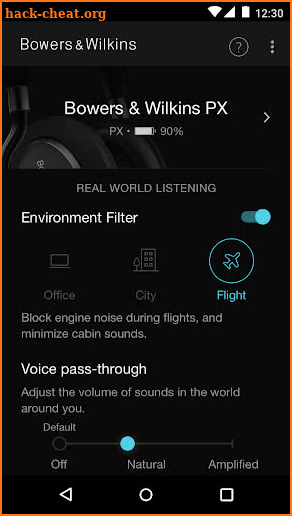 Bowers & Wilkins PX screenshot