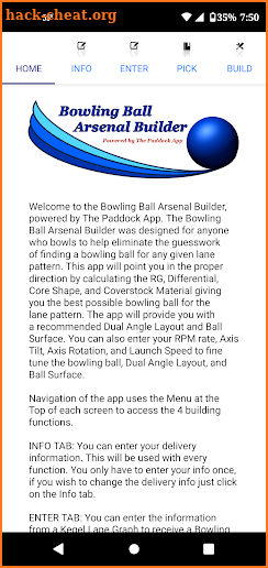 Bowling Ball Builder screenshot