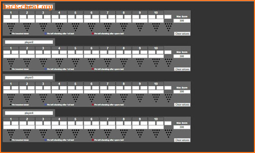 Bowling Score Sheet screenshot