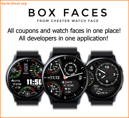 BOX FACES - watch faces for Samsung watches. screenshot