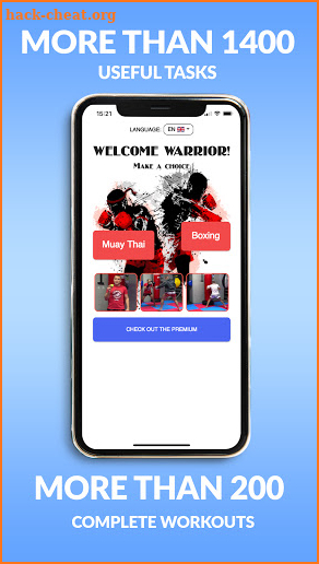 Boxing and Muay Thai workout screenshot