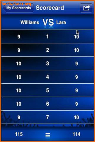 Boxing Scorecard screenshot