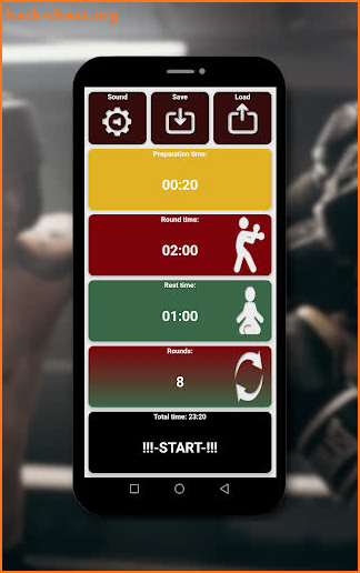 Boxing timer PRO screenshot