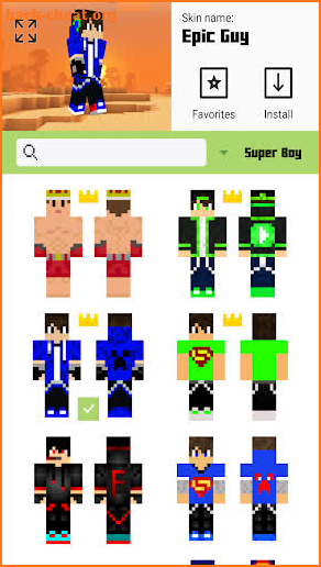 Boy Skins for MCPE screenshot