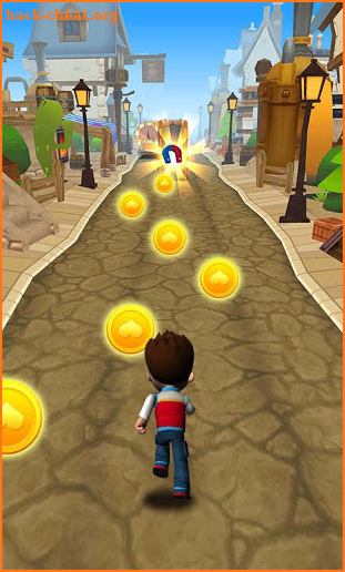 Boy Subway Ryder Dash Patrol Train Running screenshot