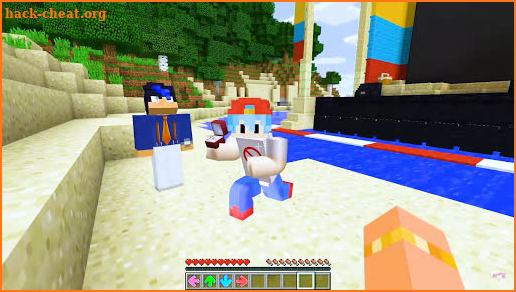 Boyfriend & Girlfriend VS SARVENTE Minecraft Skin screenshot