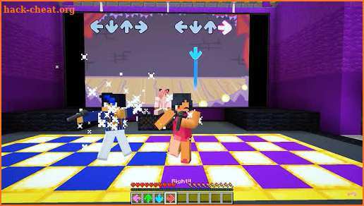 Boyfriend VS Tabi Ex Mod Minecraft - fnf Skin screenshot