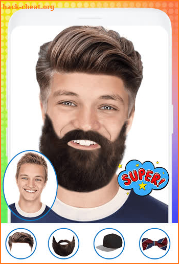 Boys hairstyle photo editor screenshot