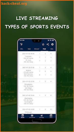 Bozi Live Baseball NFL NHL NBA screenshot