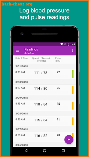 BP Journal - Blood Pressure Diary screenshot