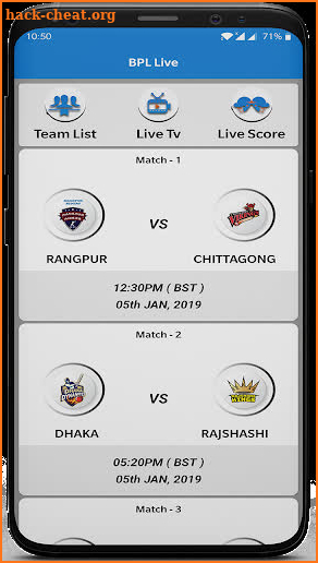 BPL 2019 Live - Gtv Live screenshot