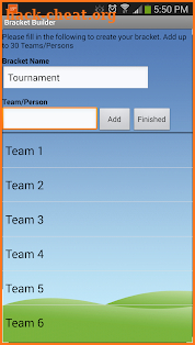 Bracket Builder screenshot