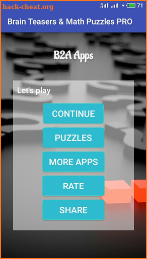 Brain Teasers & Math Puzzles PRO screenshot