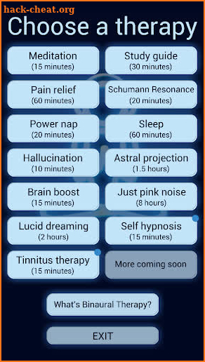 BRAINAURAL Binaural Beats screenshot