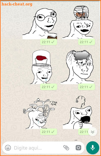 Brainlet Meme stickers WAStick screenshot