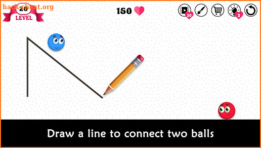 Brainy Love Balls : Dots Drawing Brain Puzzle screenshot