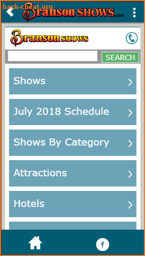 Branson Shows screenshot