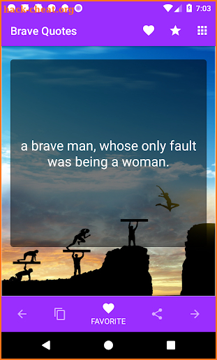 Brave Quotes screenshot