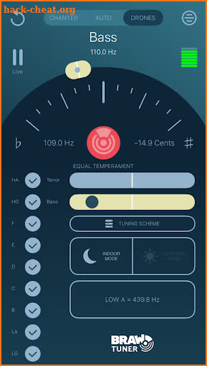 Braw Bagpipe Tuner screenshot