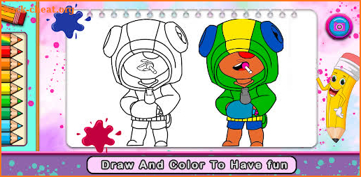 brawl stars bs coloring game screenshot