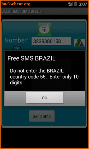 BrazilSMS: Free SMS to Brazil screenshot