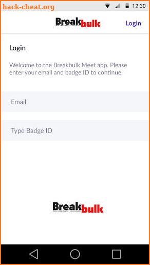 Breakbulk Meet App screenshot