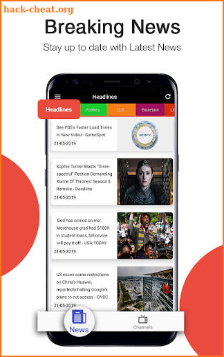 Breaking News Headlines App: News Browser screenshot