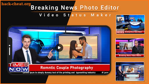 Breaking News Video Maker - Breaking News Photos screenshot