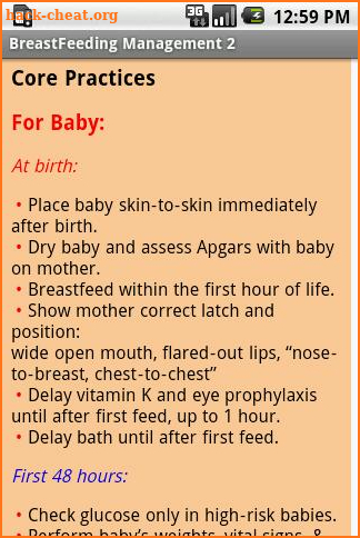 Breastfeeding Management 2 screenshot