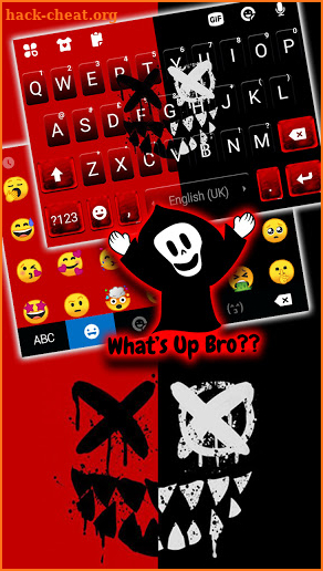 Bred Mask Devil Keyboard Background screenshot