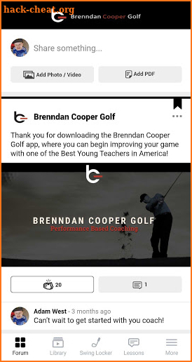 Brenndan Cooper Golf screenshot