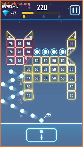 Bricks Breaker Glows 2 : Puzzle Challenge screenshot