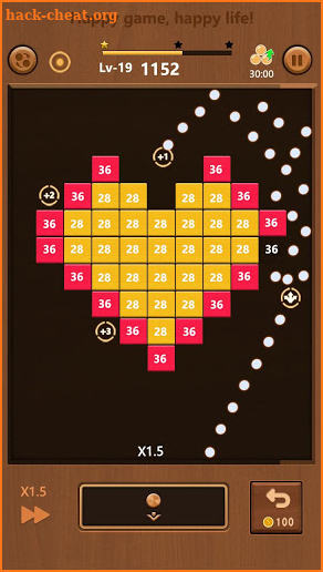 Bricks Breaker-Wooden Ball shoot screenshot