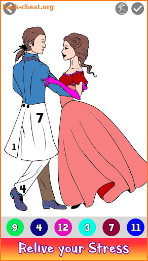 Bride & Groom Color by Number - New Coloring Book screenshot