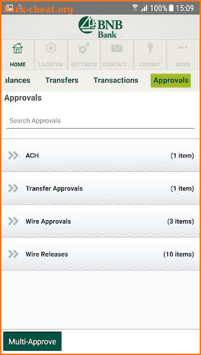 Bridge Business Banking screenshot