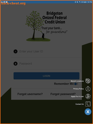 Bridgeton Onized Federal Credit Union screenshot